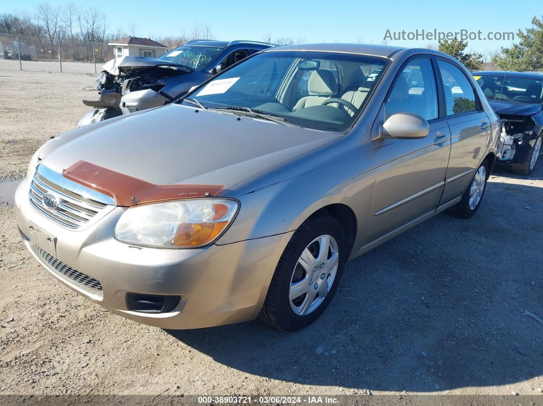 2007 Kia Spectra Ex Beige vin: KNAFE121775409680