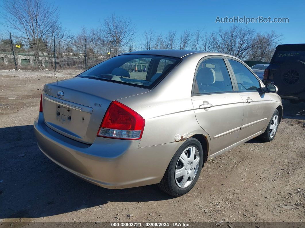 2007 Kia Spectra Ex Бежевый vin: KNAFE121775409680