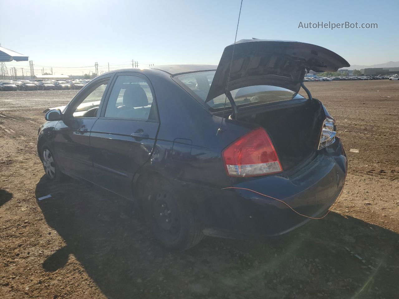 2007 Kia Spectra Ex Blue vin: KNAFE121775414829