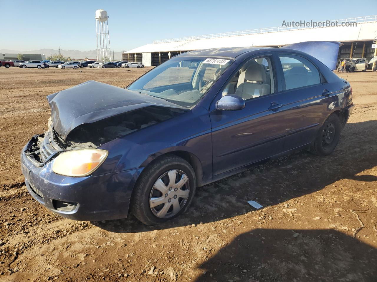 2007 Kia Spectra Ex Blue vin: KNAFE121775414829