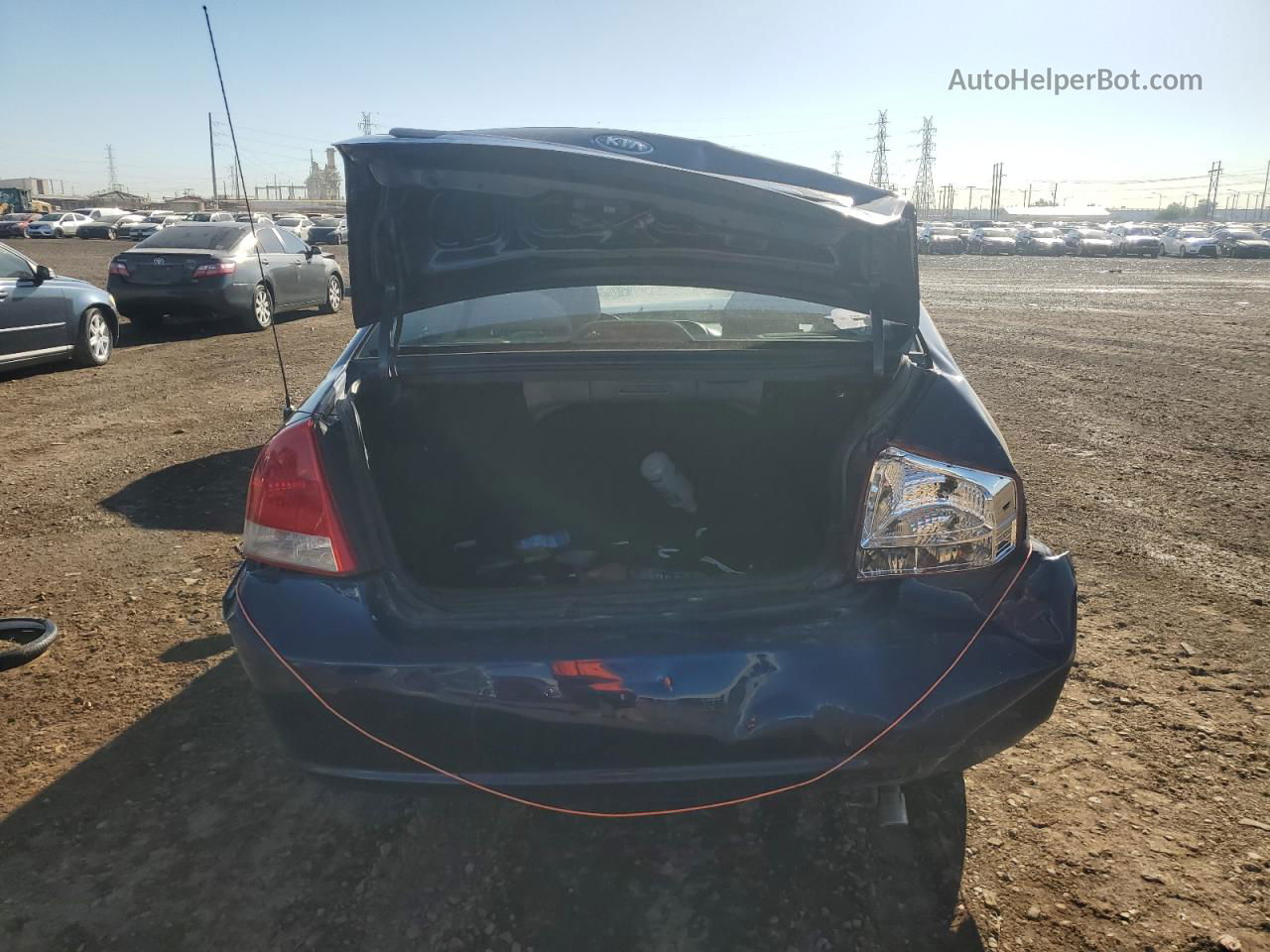 2007 Kia Spectra Ex Blue vin: KNAFE121775414829