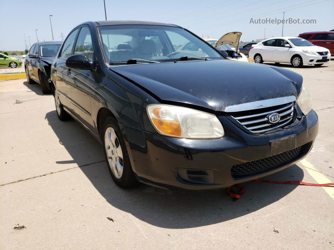 2007 Kia Spectra Ex Black vin: KNAFE121775445465