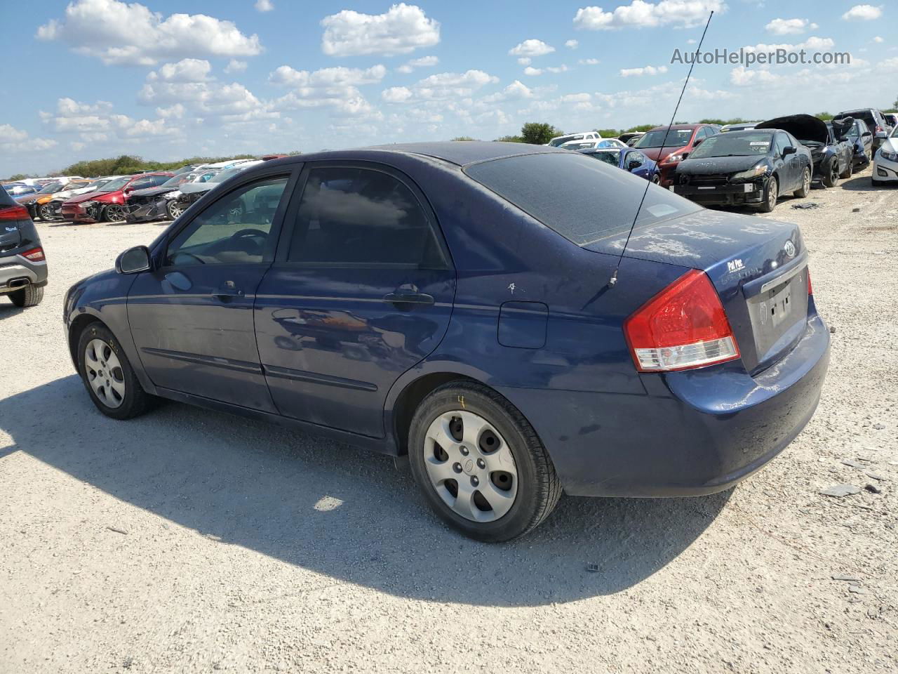 2007 Kia Spectra Ex Blue vin: KNAFE121775465277