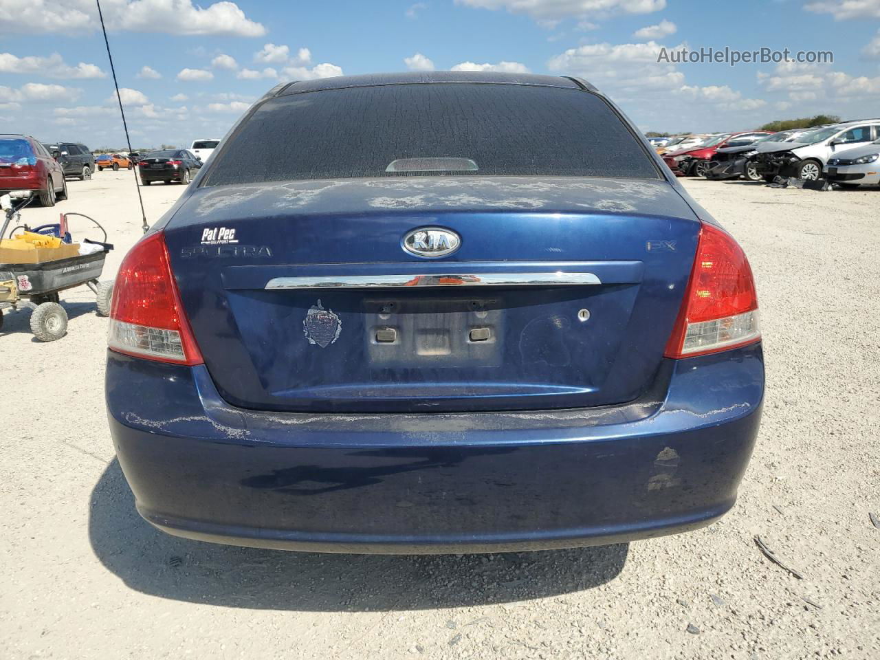 2007 Kia Spectra Ex Blue vin: KNAFE121775465277