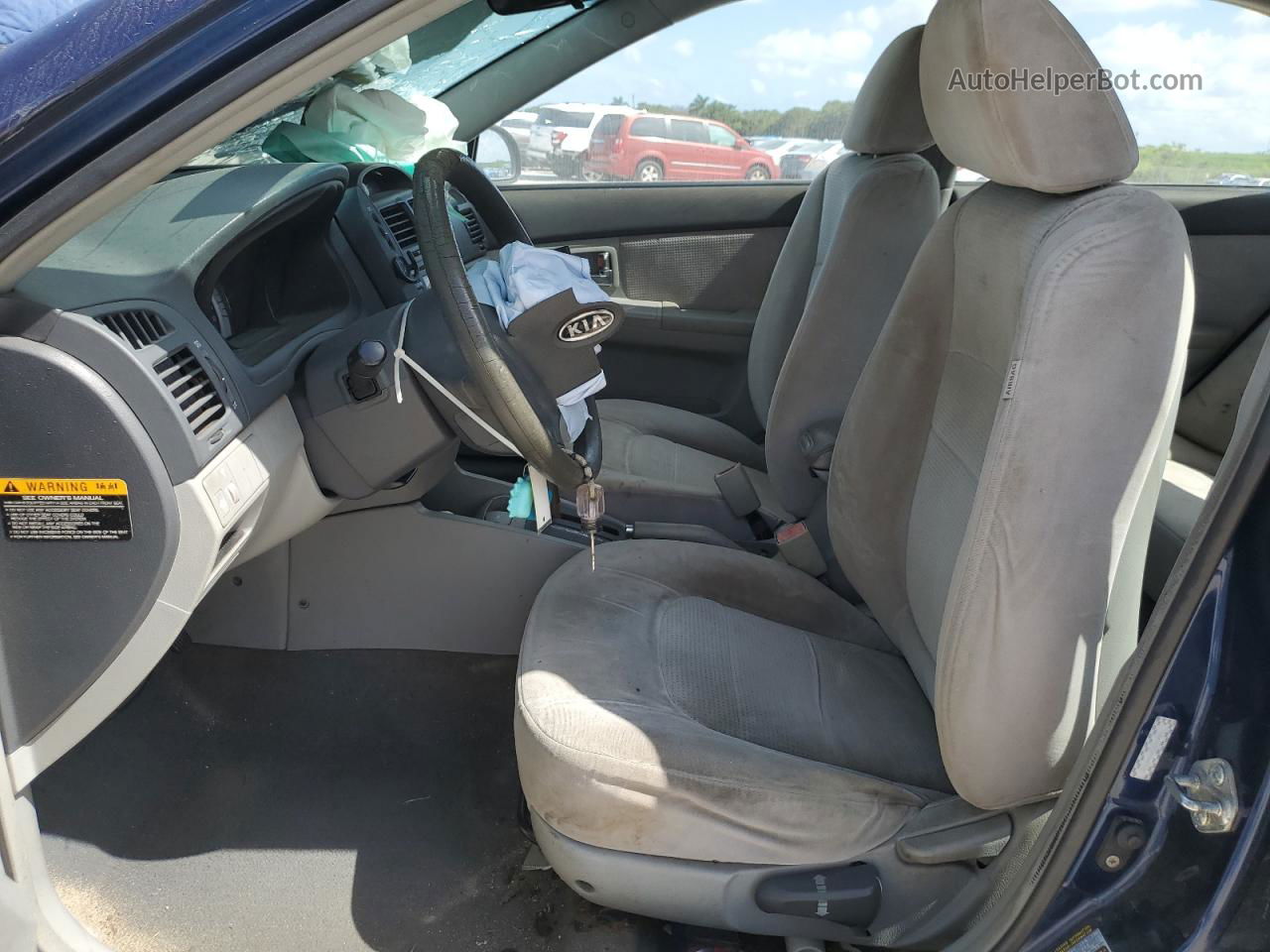 2007 Kia Spectra Ex Blue vin: KNAFE121775466770