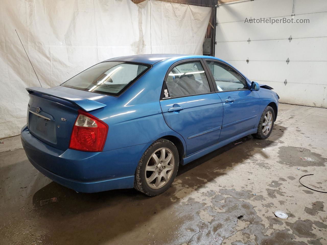 2005 Kia Spectra Lx Blue vin: KNAFE121855094501