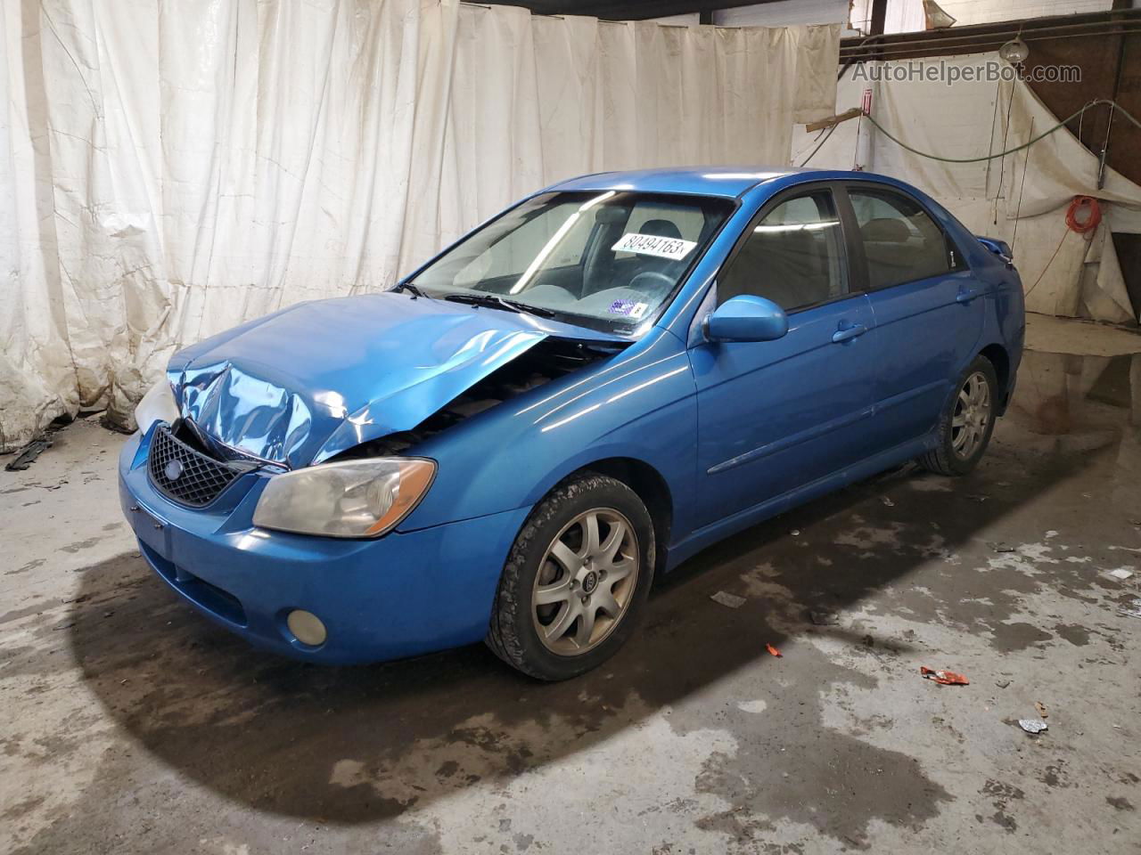 2005 Kia Spectra Lx Blue vin: KNAFE121855094501