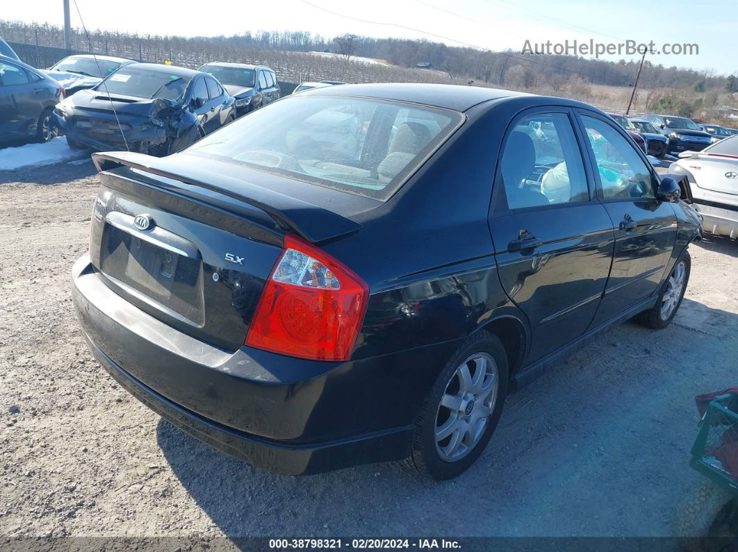 2005 Kia Spectra Ex/lx/sx Black vin: KNAFE121855110714