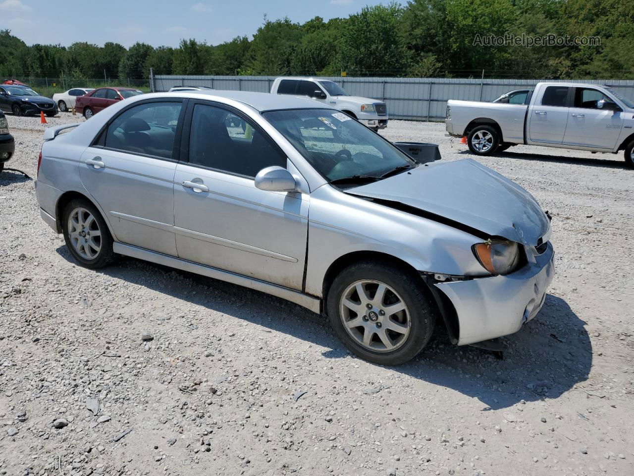 2005 Kia Spectra Lx Silver vin: KNAFE121855151621