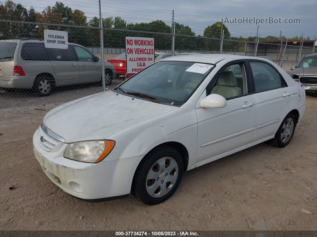 2005 Kia Spectra Lx/ex/sx White vin: KNAFE121855181654