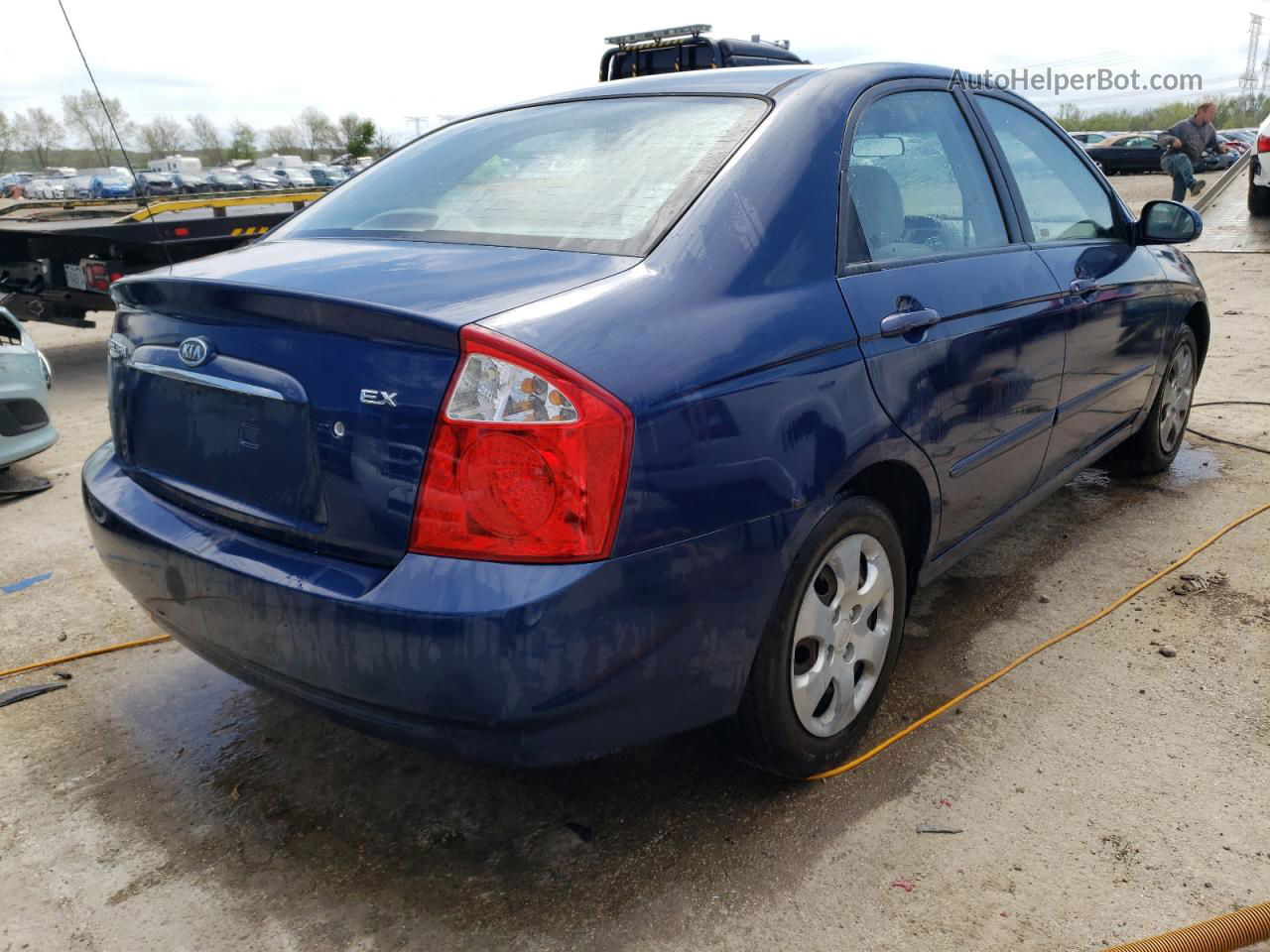 2005 Kia Spectra Lx Blue vin: KNAFE121855197479