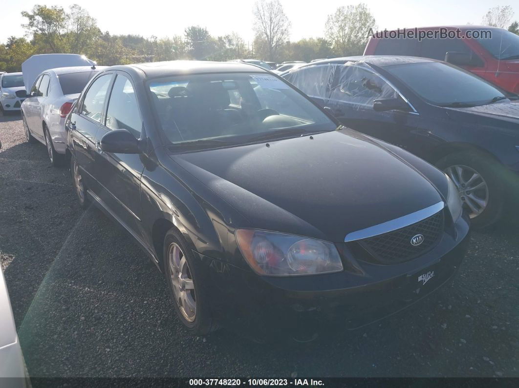 2006 Kia Spectra Ex/sx/lx Black vin: KNAFE121865217781