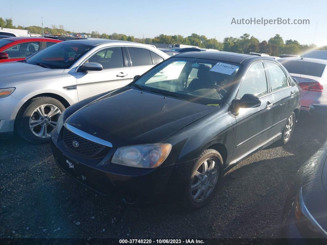 2006 Kia Spectra Ex/sx/lx Black vin: KNAFE121865217781