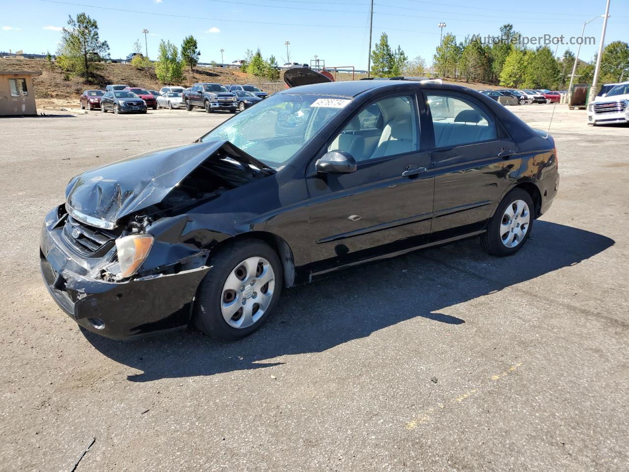 2006 Kia Spectra Lx Black vin: KNAFE121865271307