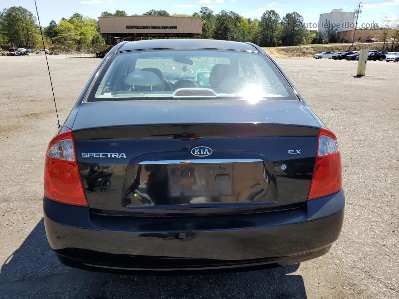 2006 Kia Spectra Lx Black vin: KNAFE121865271307