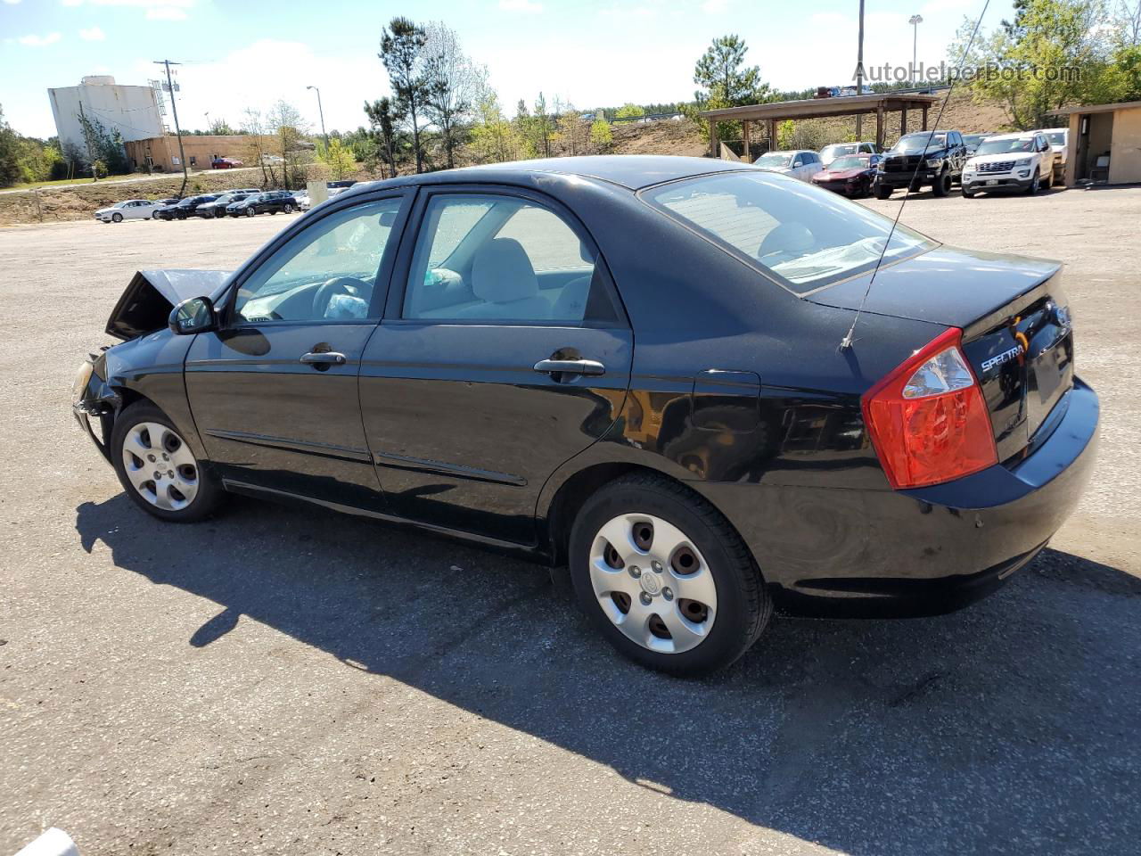 2006 Kia Spectra Lx Black vin: KNAFE121865271307