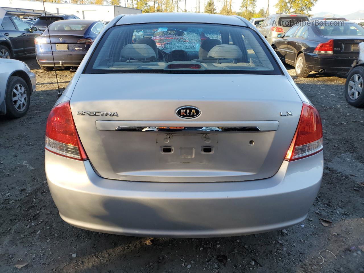 2007 Kia Spectra Ex Silver vin: KNAFE121875387818