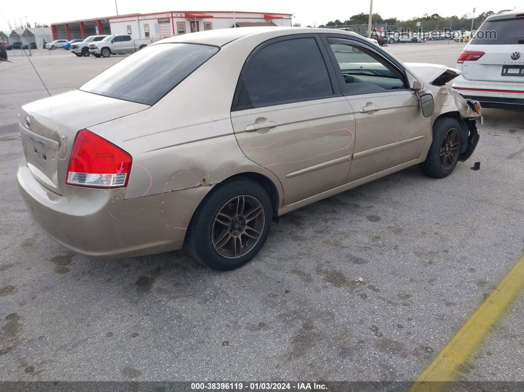 2007 Kia Spectra Ex Золотой vin: KNAFE121875409686