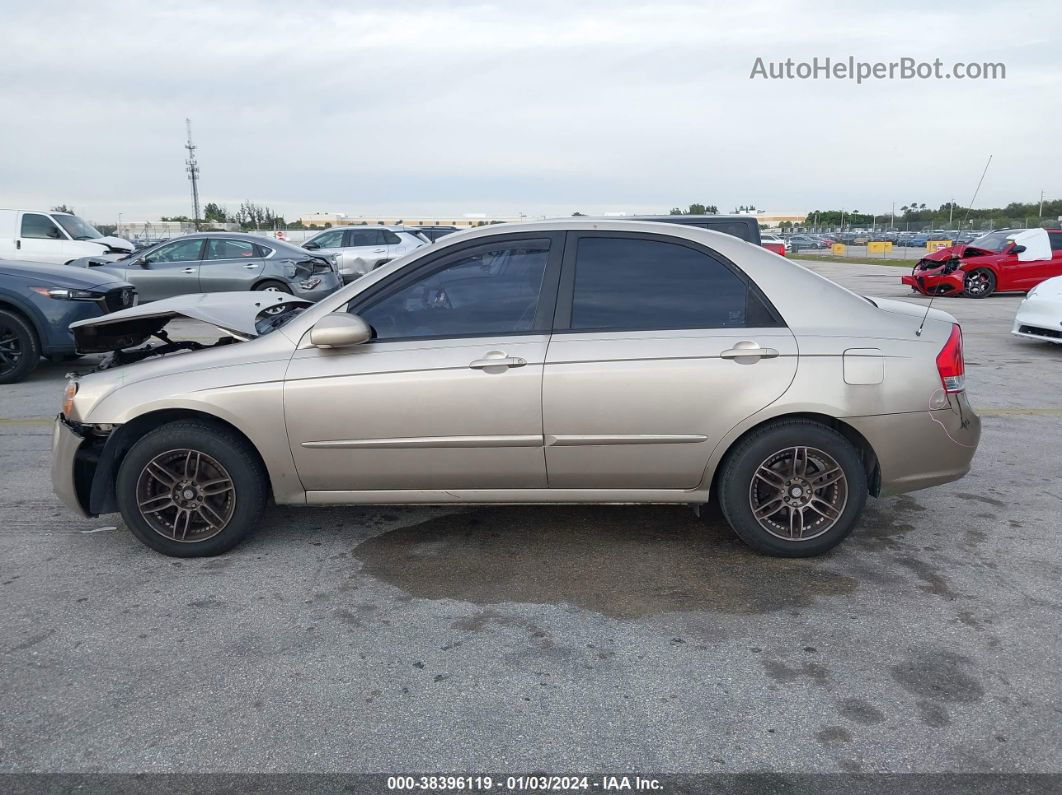 2007 Kia Spectra Ex Золотой vin: KNAFE121875409686