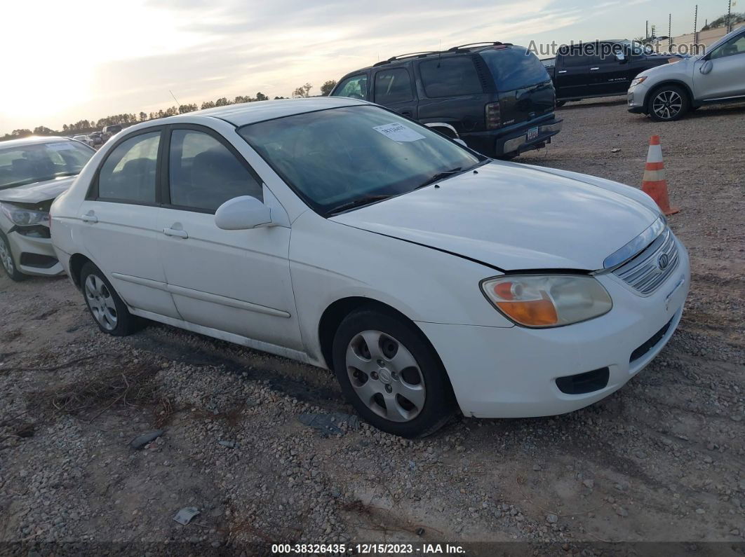 2007 Kia Spectra Ex White vin: KNAFE121875413527