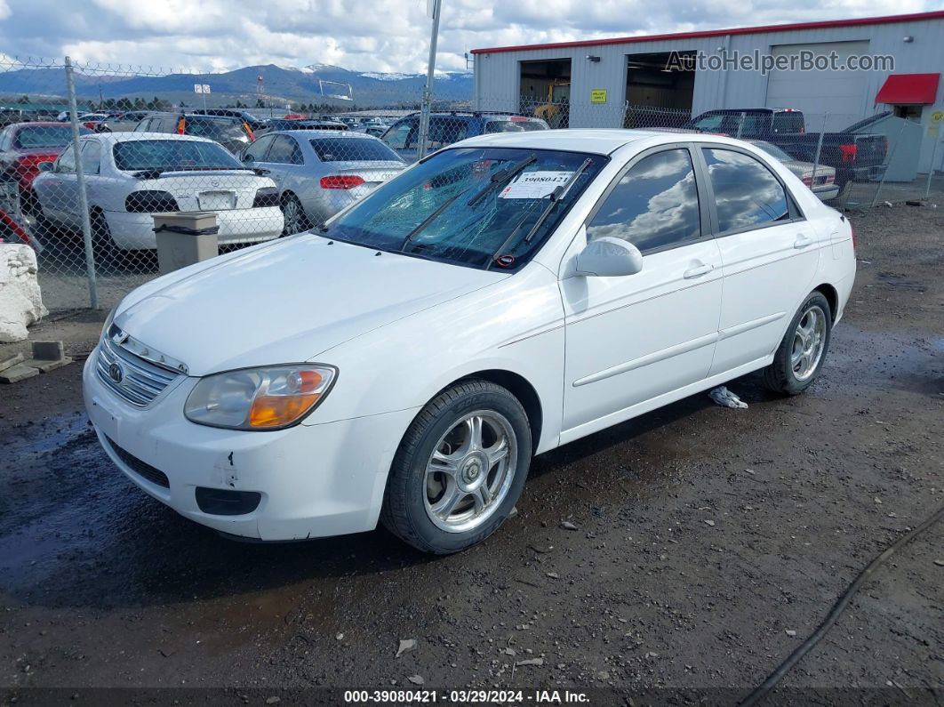 2007 Kia Spectra Ex White vin: KNAFE121875416752