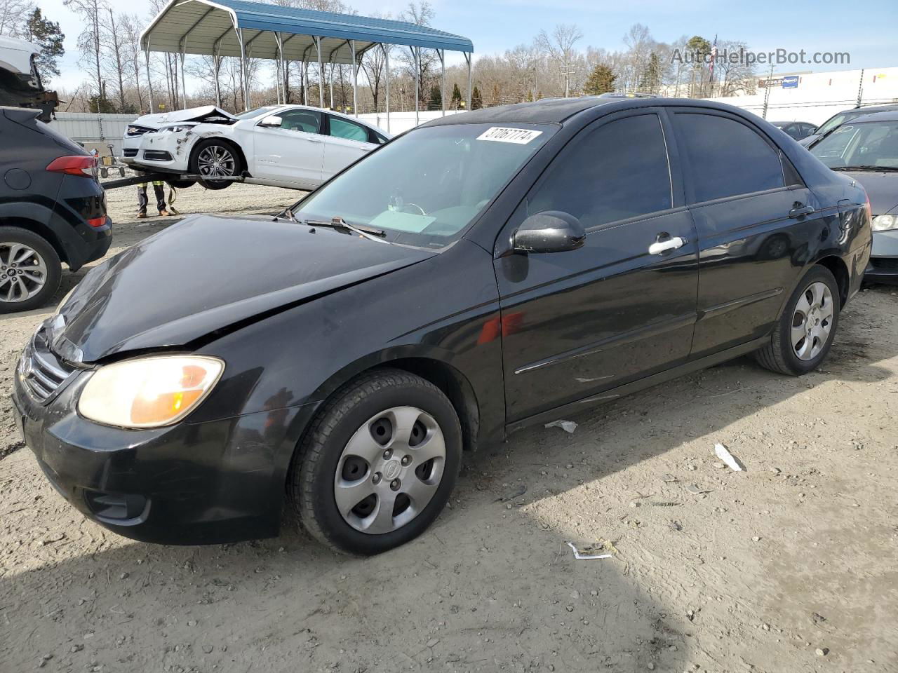 2007 Kia Spectra Ex Black vin: KNAFE121875433809