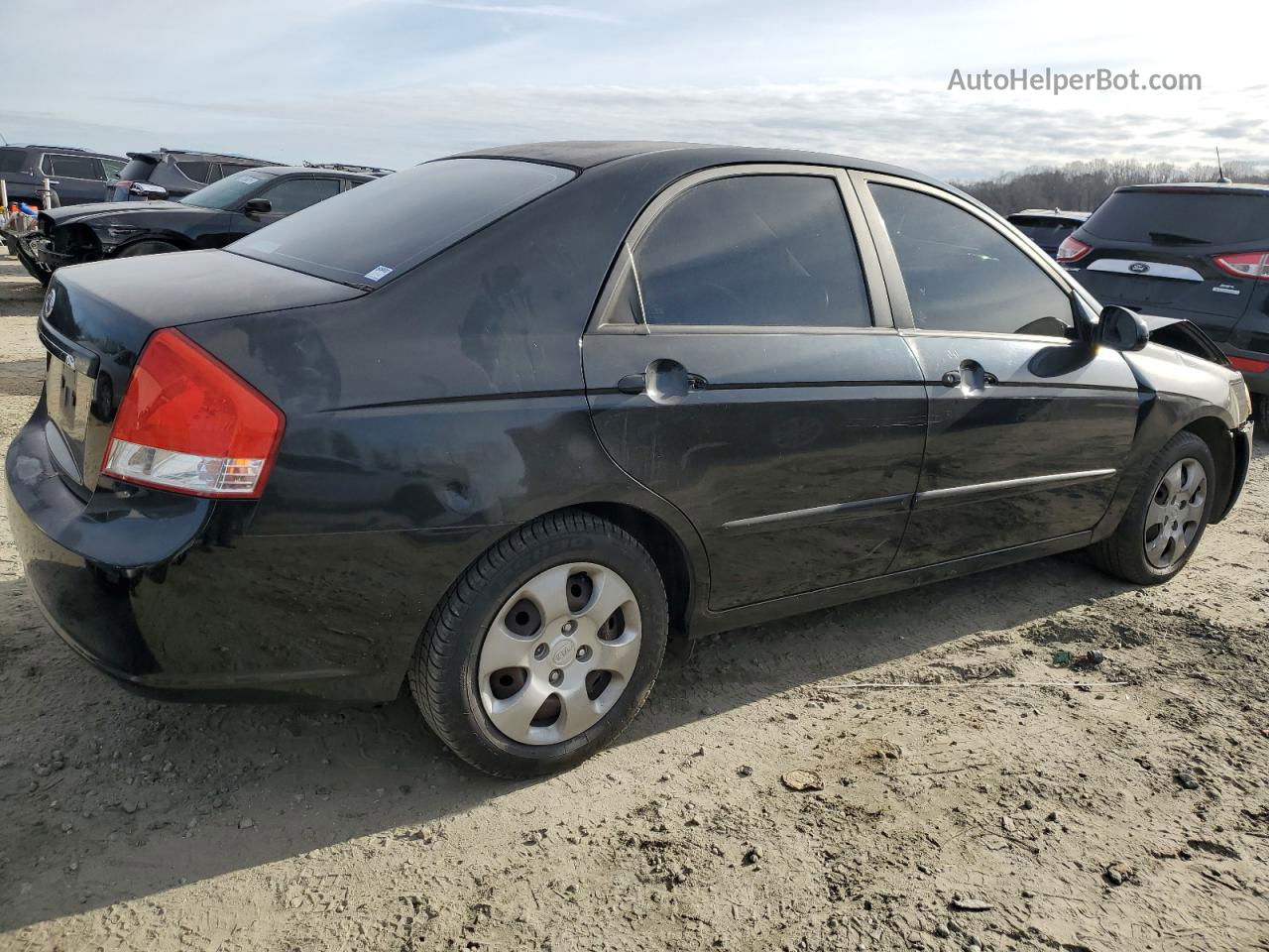 2007 Kia Spectra Ex Black vin: KNAFE121875433809