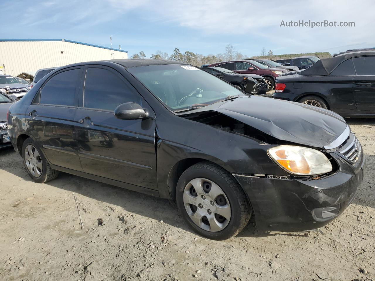 2007 Kia Spectra Ex Black vin: KNAFE121875433809