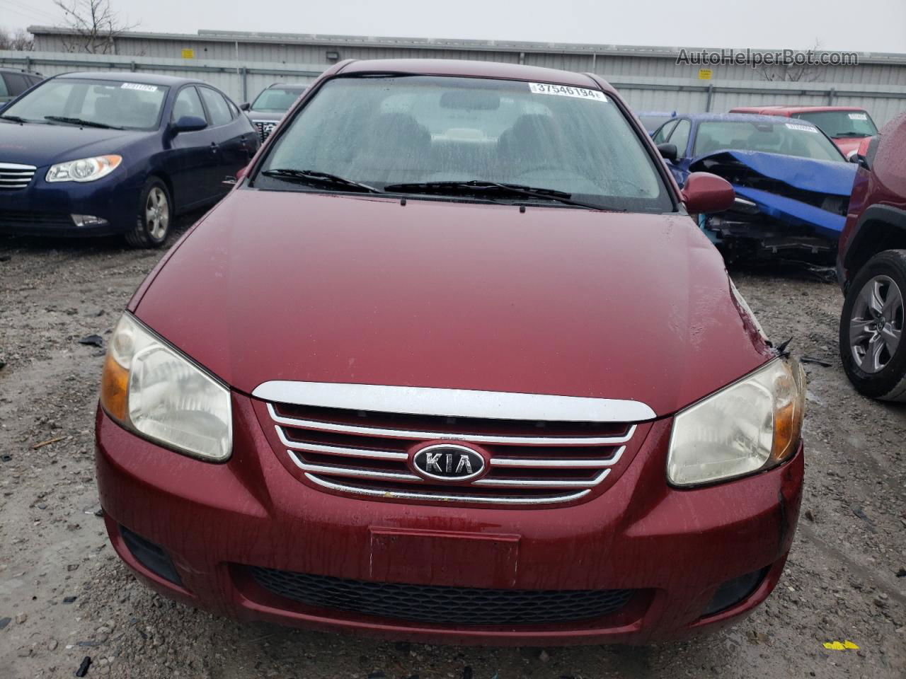 2007 Kia Spectra Ex Red vin: KNAFE121875440761