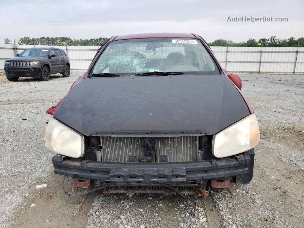 2007 Kia Spectra Ex Burgundy vin: KNAFE121875445619