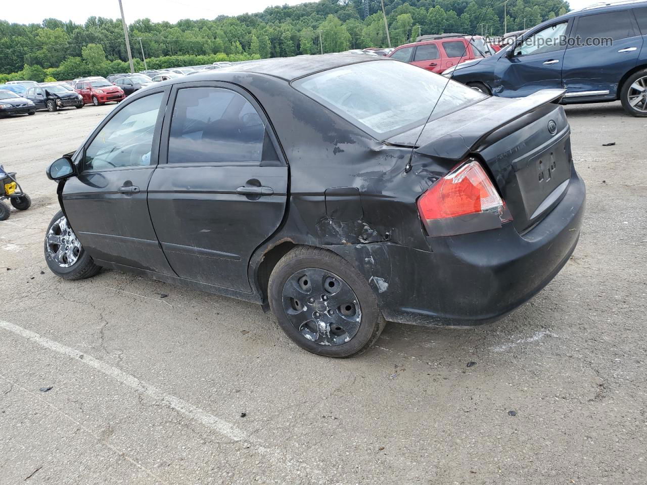 2007 Kia Spectra Ex Black vin: KNAFE121875480760