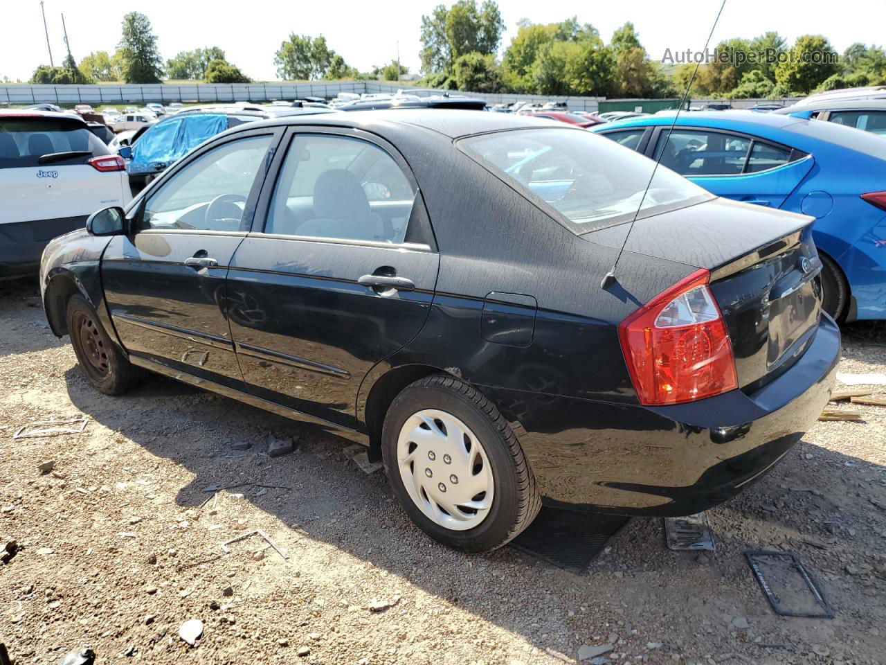 2005 Kia Spectra Lx Black vin: KNAFE121955090814