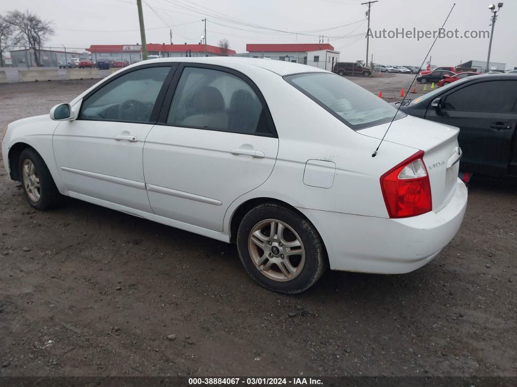 2005 Kia Spectra Ex/lx/sx White vin: KNAFE121955100290