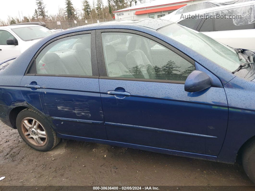 2005 Kia Spectra Ex/lx/sx Blue vin: KNAFE121955118160