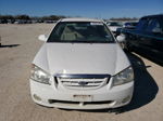 2005 Kia Spectra Lx White vin: KNAFE121955194056