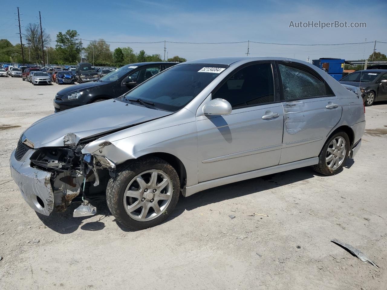 2006 Kia Spectra Lx Silver vin: KNAFE121965264818