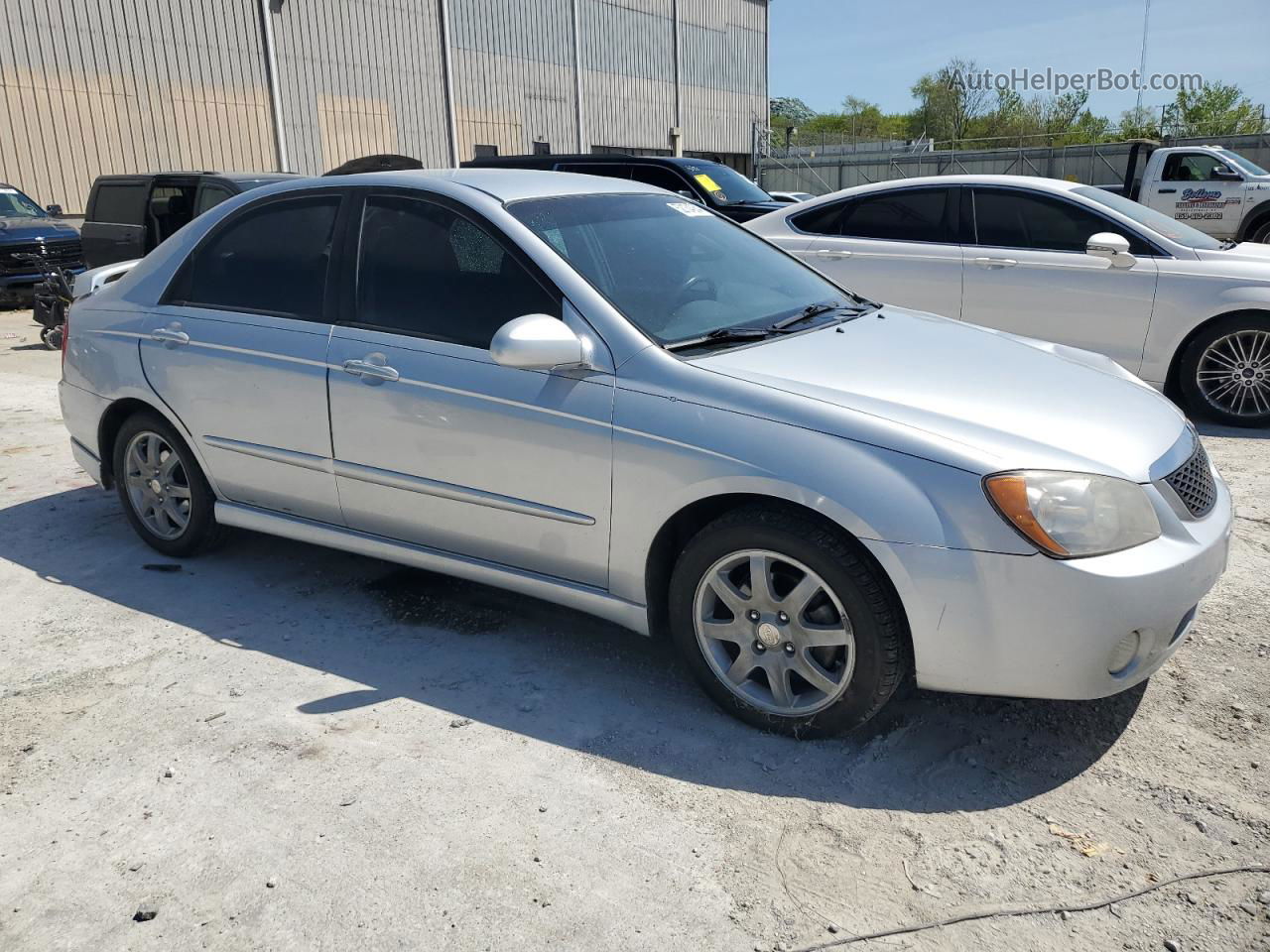 2006 Kia Spectra Lx Silver vin: KNAFE121965264818