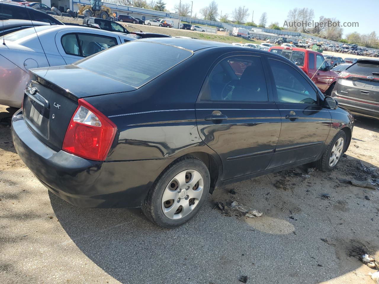 2006 Kia Spectra Lx Черный vin: KNAFE121965334074