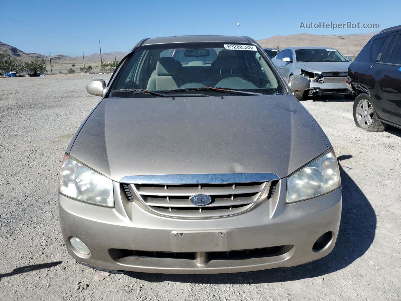 2005 Kia Spectra Lx Tan vin: KNAFE121X55101044