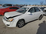 2007 Kia Spectra Ex White vin: KNAFE121X75439224