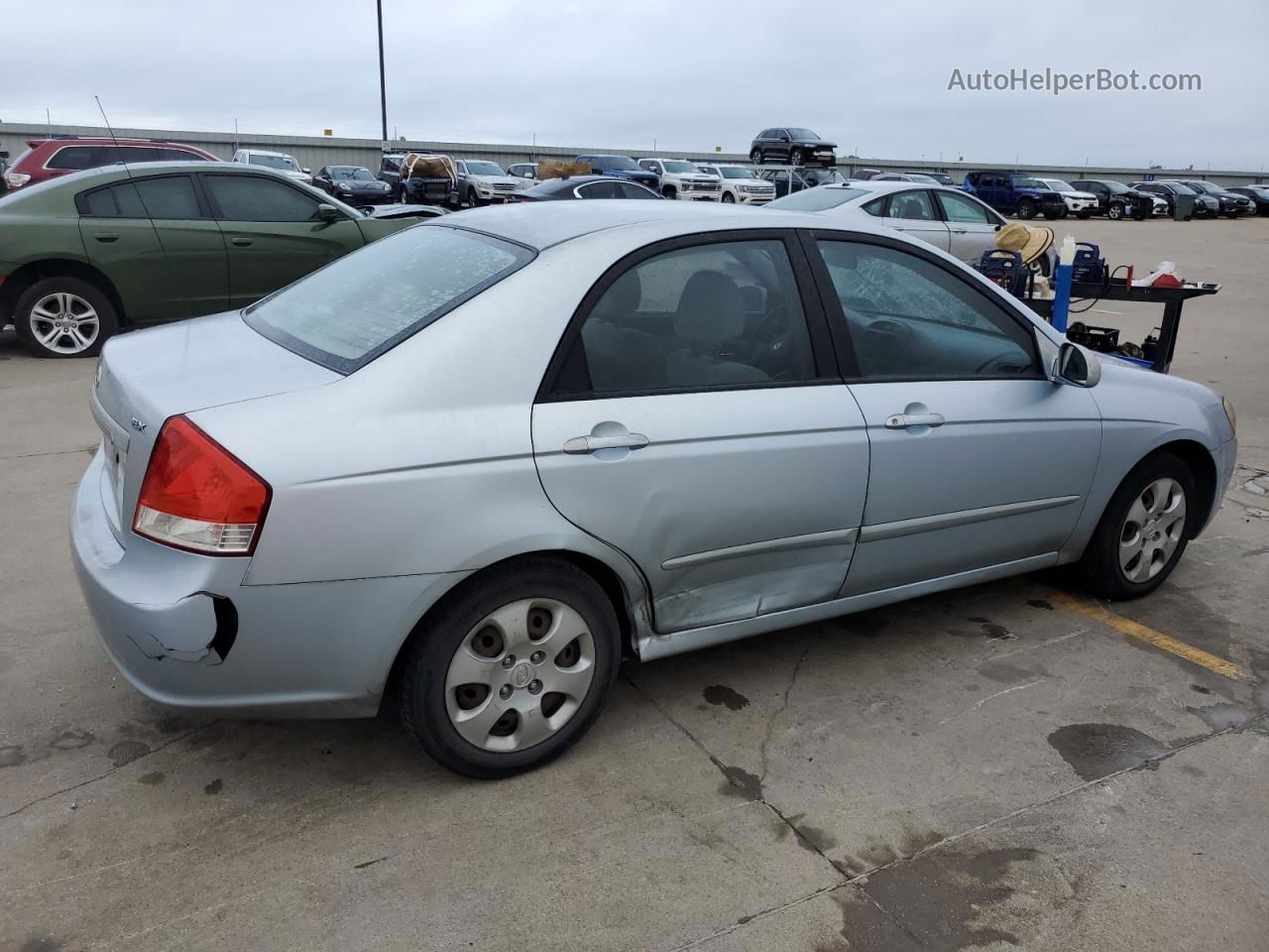 2007 Kia Spectra Ex Silver vin: KNAFE121X75447825