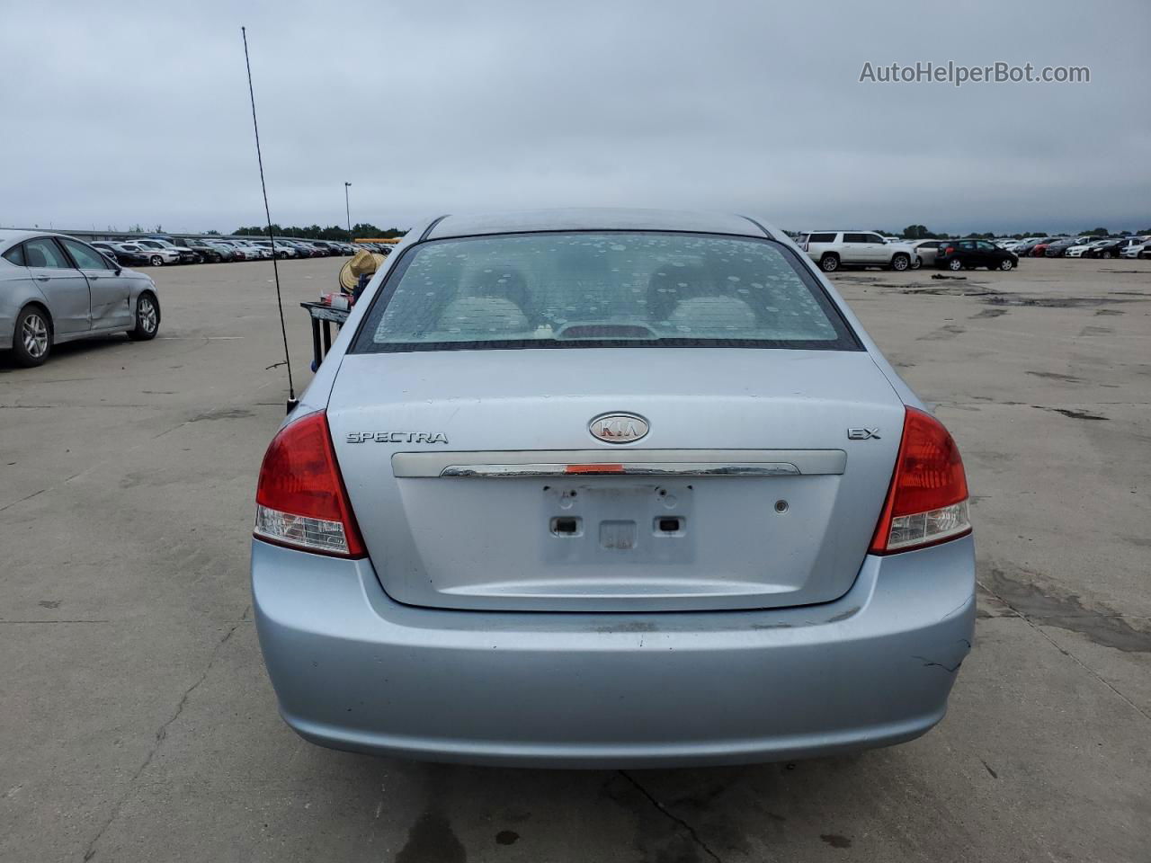 2007 Kia Spectra Ex Silver vin: KNAFE121X75447825