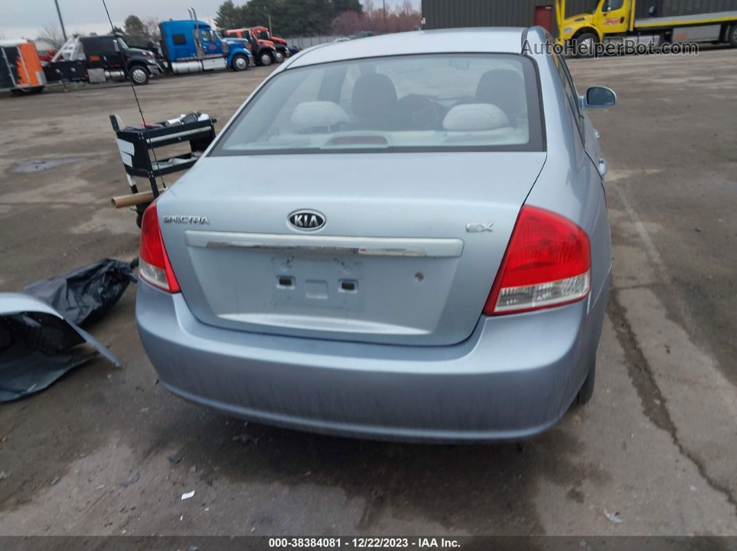 2007 Kia Spectra Ex Light Blue vin: KNAFE121X75467301