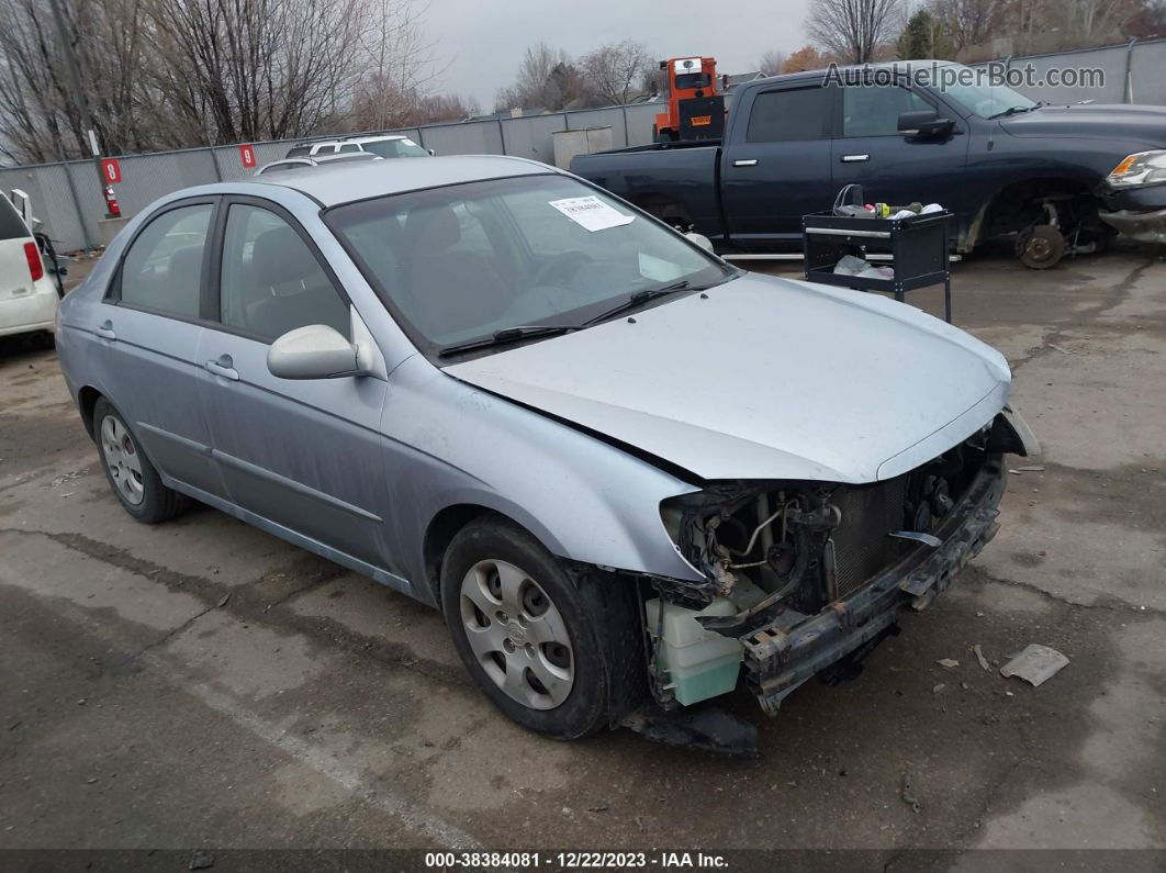 2007 Kia Spectra Ex Light Blue vin: KNAFE121X75467301