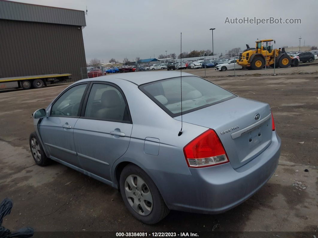 2007 Kia Spectra Ex Light Blue vin: KNAFE121X75467301