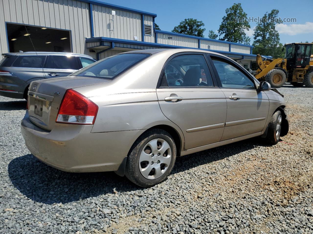 2007 Kia Spectra Ex Tan vin: KNAFE121X75473115