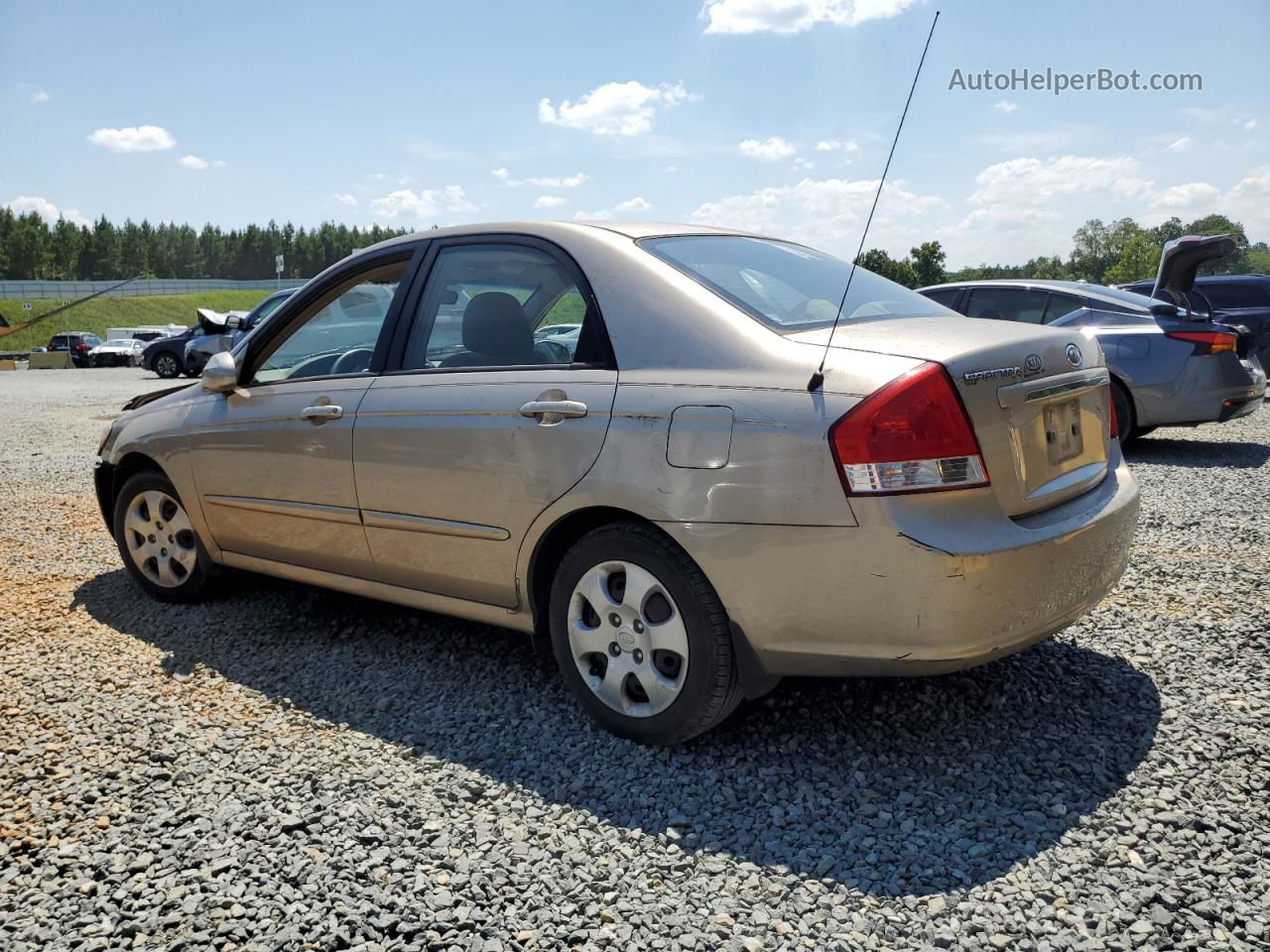 2007 Kia Spectra Ex Tan vin: KNAFE121X75473115