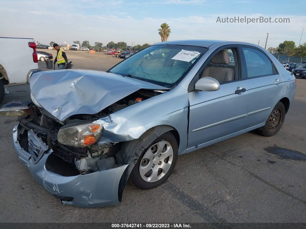 2007 Kia Spectra Ex Light Blue vin: KNAFE122075438768