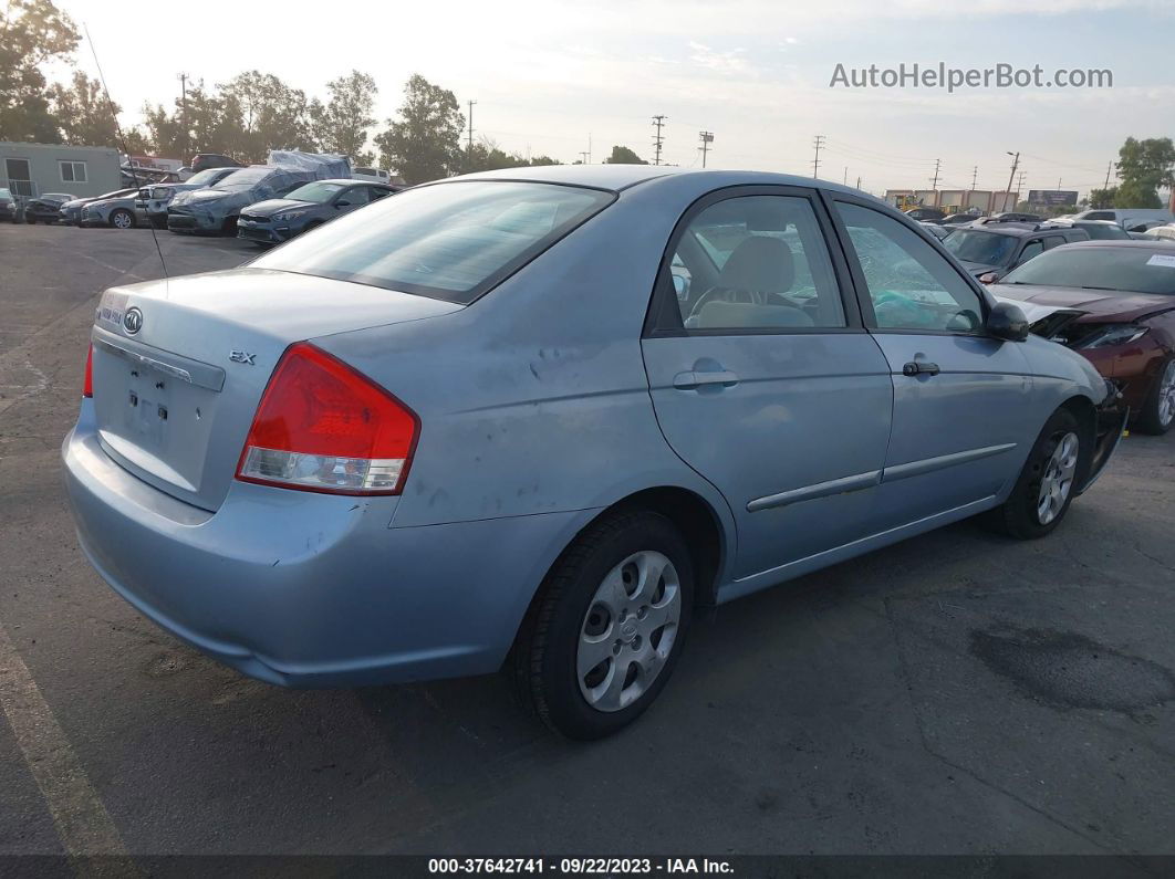 2007 Kia Spectra Ex Light Blue vin: KNAFE122075438768