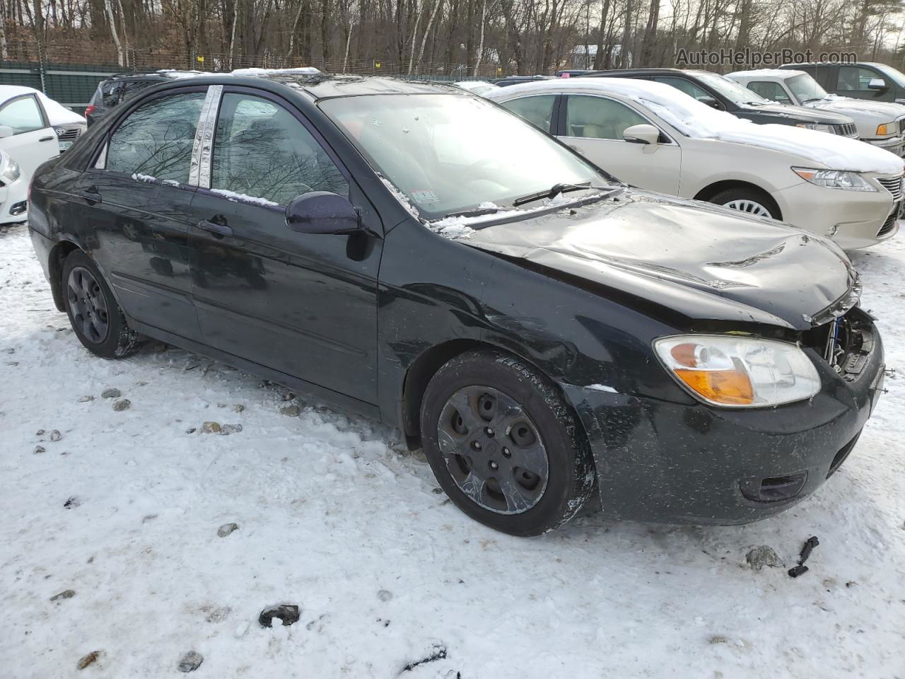 2007 Kia Spectra Ex Black vin: KNAFE122075479045